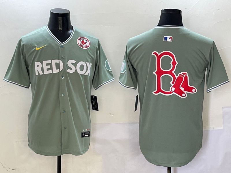 Men Boston Red Sox Blank Green Joint Name Game Nike 2025 MLB Jersey style 7->boston red sox->MLB Jersey